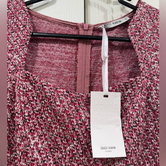 GRACE KARIN Women's Work Pencil Dress - Cap Sleeve Bodycon Mermaid Dress - Picture 3 of 7